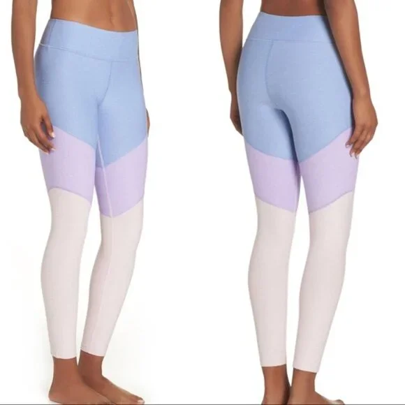 Women's Outdoor Voices 7/8 Length Springs Tri Tone Colorblock Leggings - Size S - Picture 5 of 10
